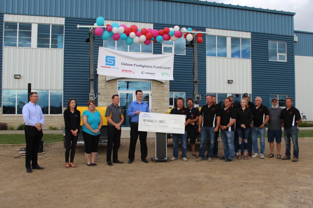 Axiom Equipment Group, Along With Other Sponsors, Donate Over $11,000 to Oxbow Fire Department